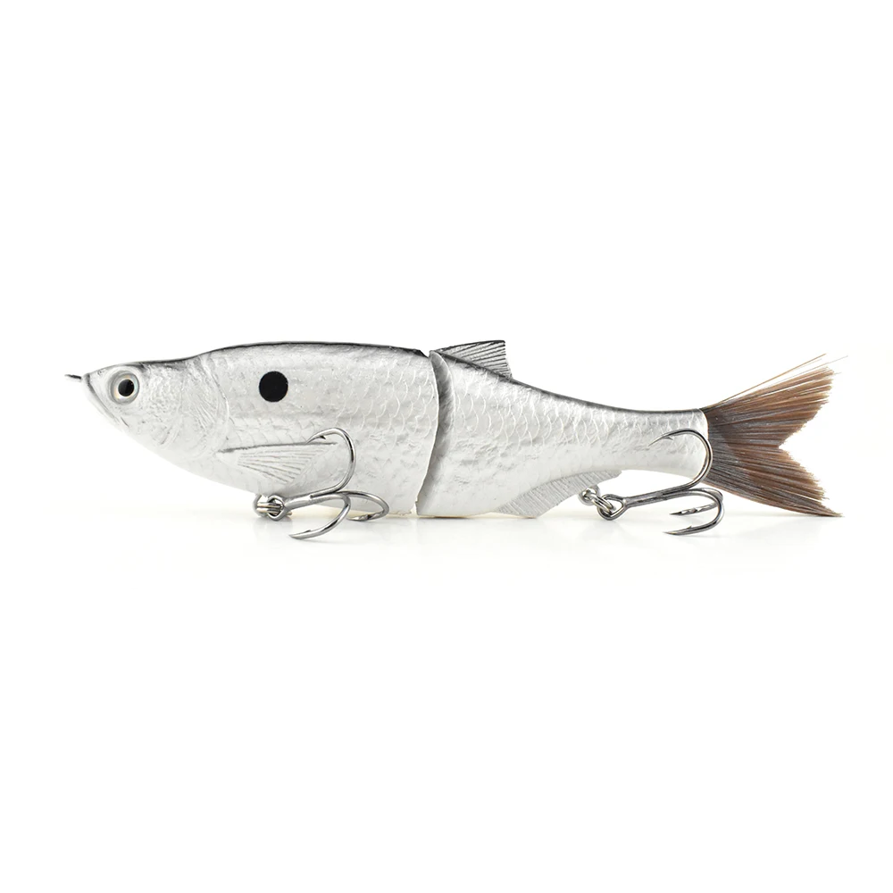 Fiber Tail Single Joint Glide Bait Shad Künstlicher Köder Angelköder Langsam sinkender S-Carved Gleitköder – Detail 11