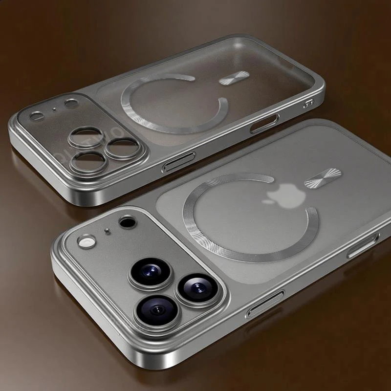 Luxury Matte Transparent Magnetic Wireless Charging Shockproof Phone Case - Air Plus Edition