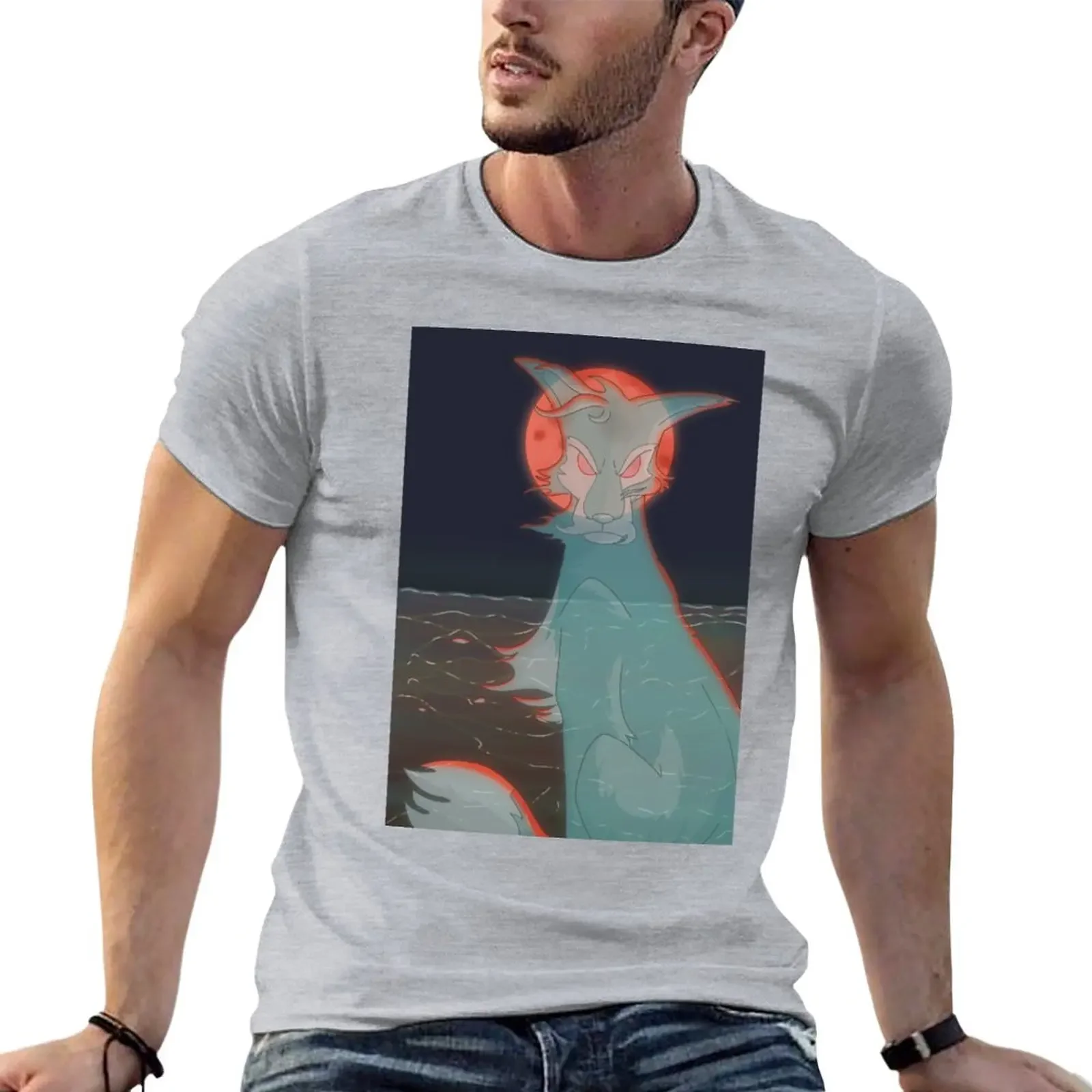 Ghost Lupe At Sea T-Shirt Camicie Graphic Tees Ragazzi Animal Print Mens Graphic T-Shirt Pack