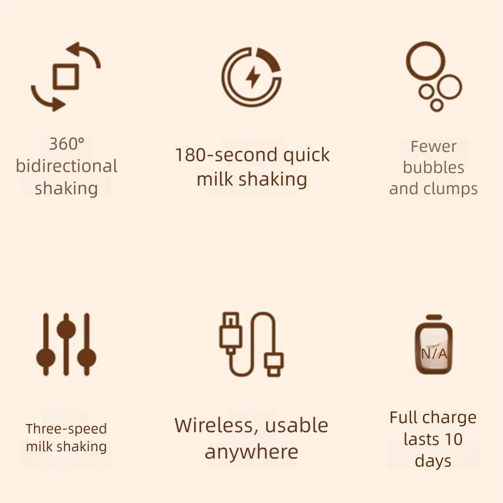 Adjustable Electric Baby Milk Blender Without Lumps 3 Modes Electric Powder Mixer Universal Low Noise Milk Preparation Machine