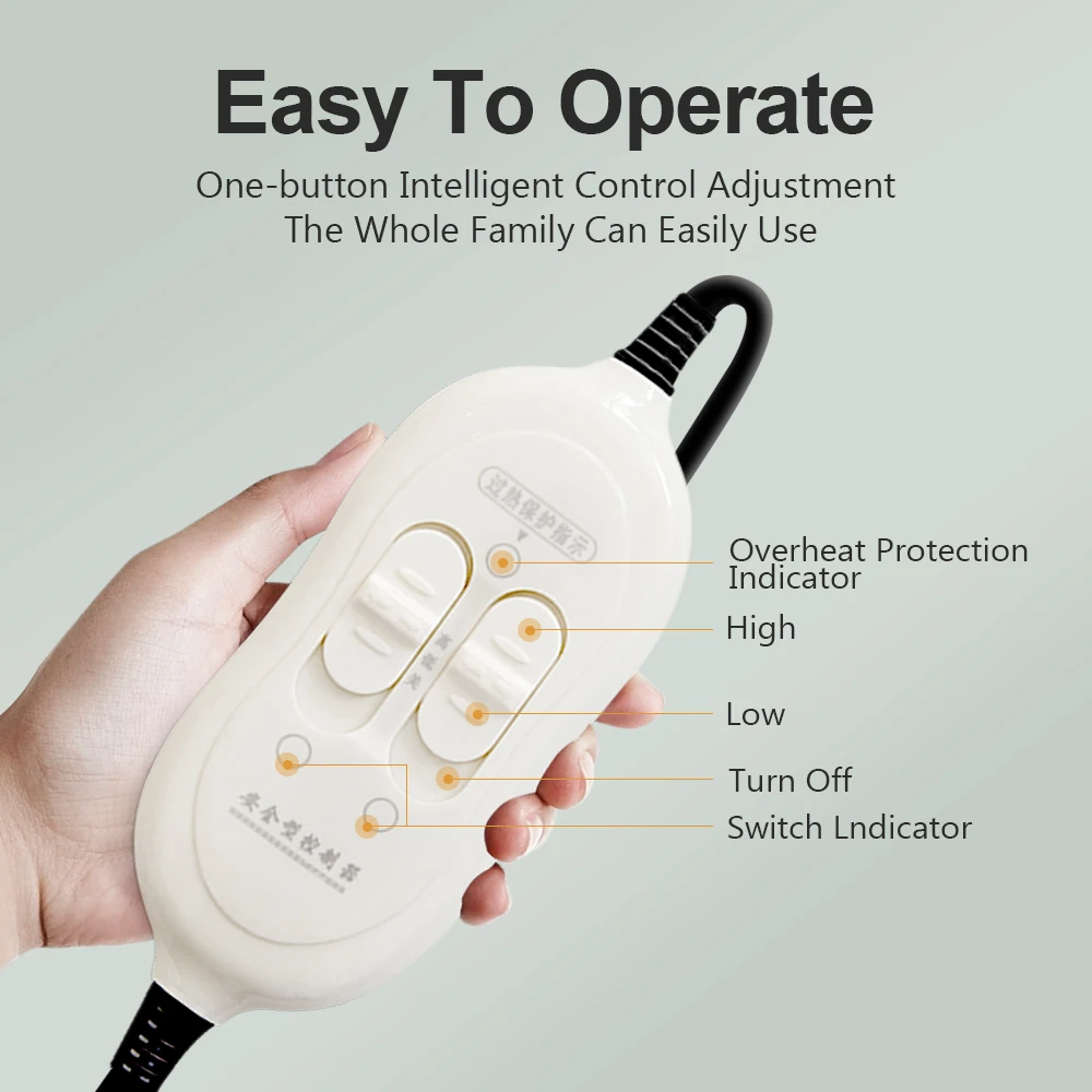 110v/220v Heated Blanket Electric Throw 150/120/70cm Heating Electric Blanket Heat Over-heat Protection CE Certification electric heating blanket electric heating pad heating sleeping mat
