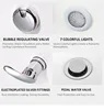 Pedicure Chair Basin Spa Salon with Massage Bubble for Foot Spa Tub With Big Footrest for Resin Acrylic 7 Colors Lighting 4