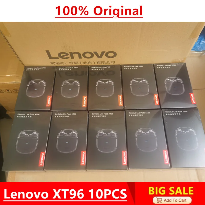 

Original Lenovo XT96 Bluetooth Earphones 10PCS Touch Control Wireless Earbuds Stereo HD Talking With Mic Wireless Headphones