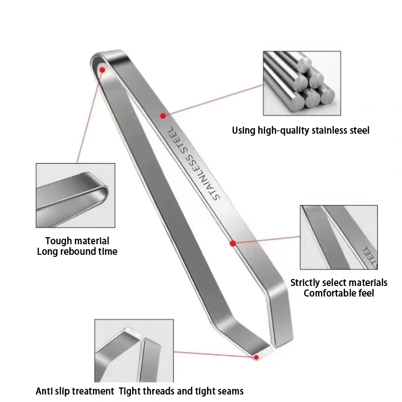 2 Stuks Visgratenpincet, Roestvrijstalen Platte En Schuine Pincet Tang Remover Tool (4.6 