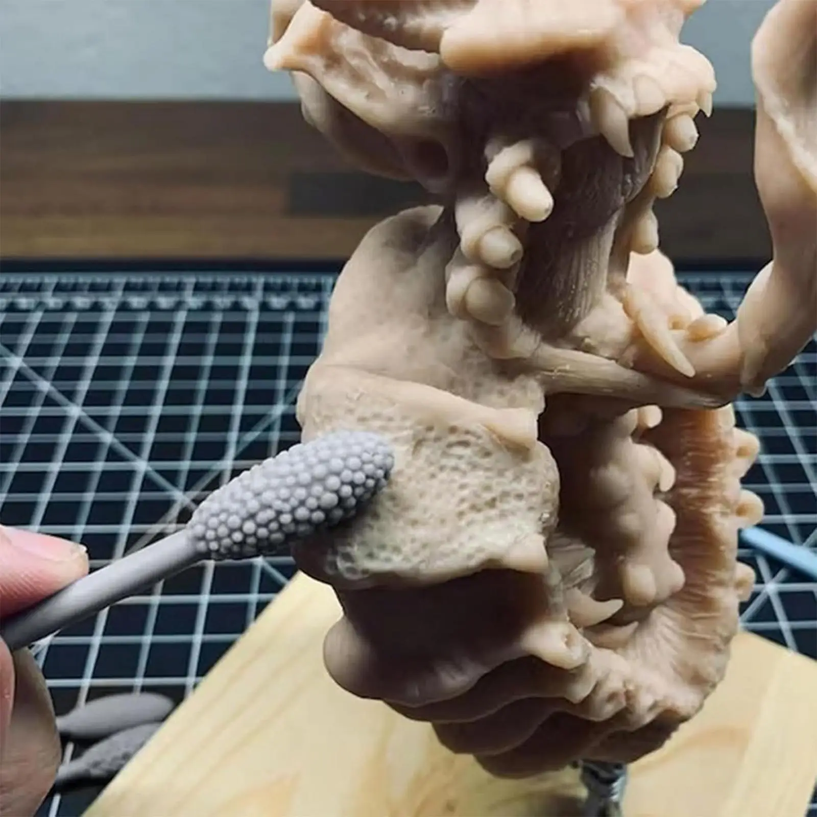 5pcs Texture Tool Set for Clay Art double-head Oval clay modeling pattern tool Clay Craft texture rolling gadget kit