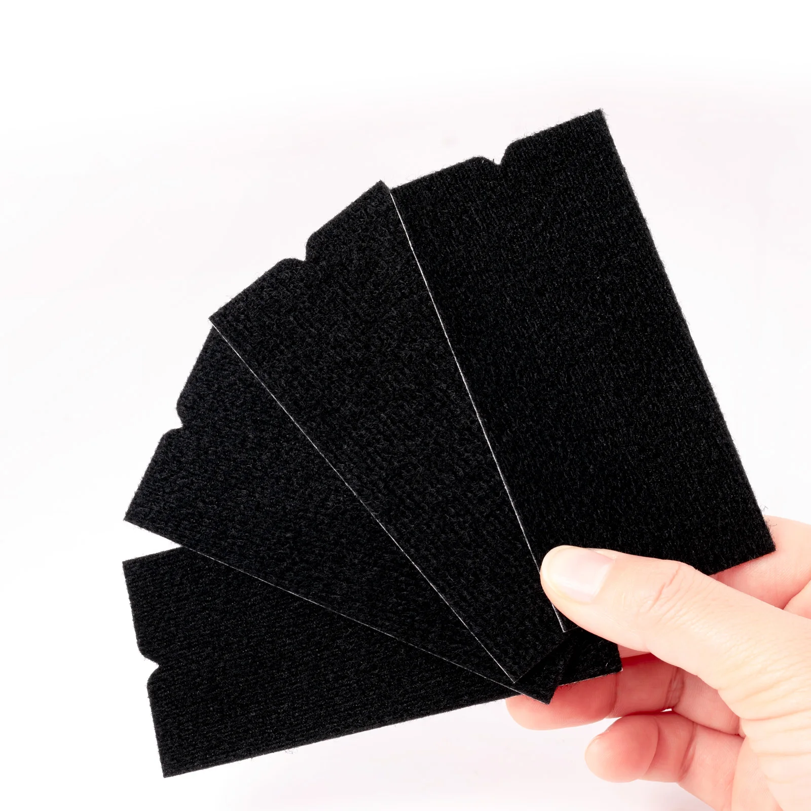 FOSHIO 10pcs Spare Fabric Felt Edge Protector For 10cm Squeegee Carbon Fiber Wrap Car Film Scratch-Less Cloth Window Tint Tools