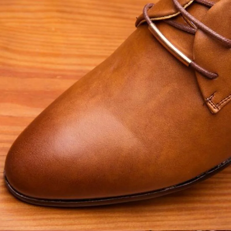 Mens Shoes Elegant Leather Men Shoes Italian Formal Dress Male Footwear Luxury Brand Fashion Moccasins Office Working Oxford Shoes for Man