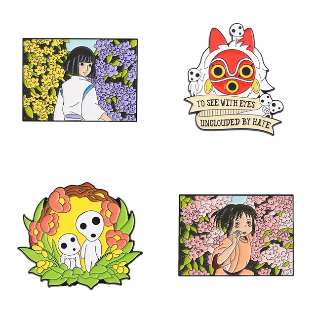 Demon Slayer HUNTERXHUNTER Enamel Pin Anime Characters 5pcs/Sets Suits Brooches Badge Backpack Gift Friends Jewelry Wholesale style-20