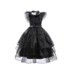 Wednesday Cosplay For Girls Costume Movie Addams Dresses for Girl Kids Mesh Party Dresses Halloween Carnival Costumes 4-12Yrs 4