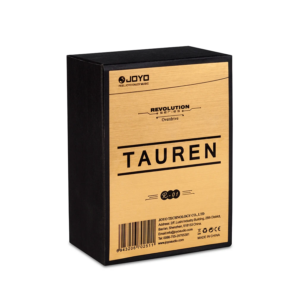 R-01 TAUREN High-Gain Overdrive Pedal Warm Transparent Overdrive Effects Guitar