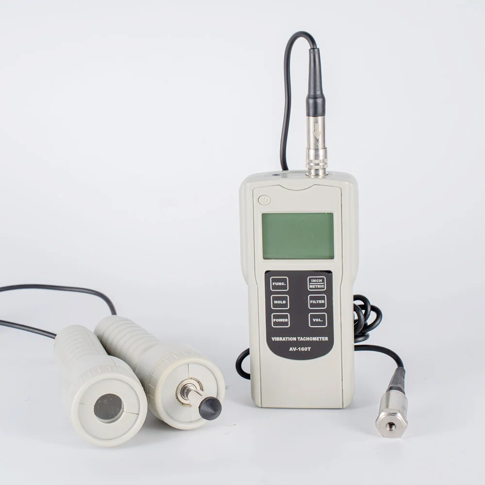 Dynamic Balance Vibration Analyzer AV-160T Vibration Tachometer Non-contact Photoelectric Tachometer Measures RPM And Hz 2