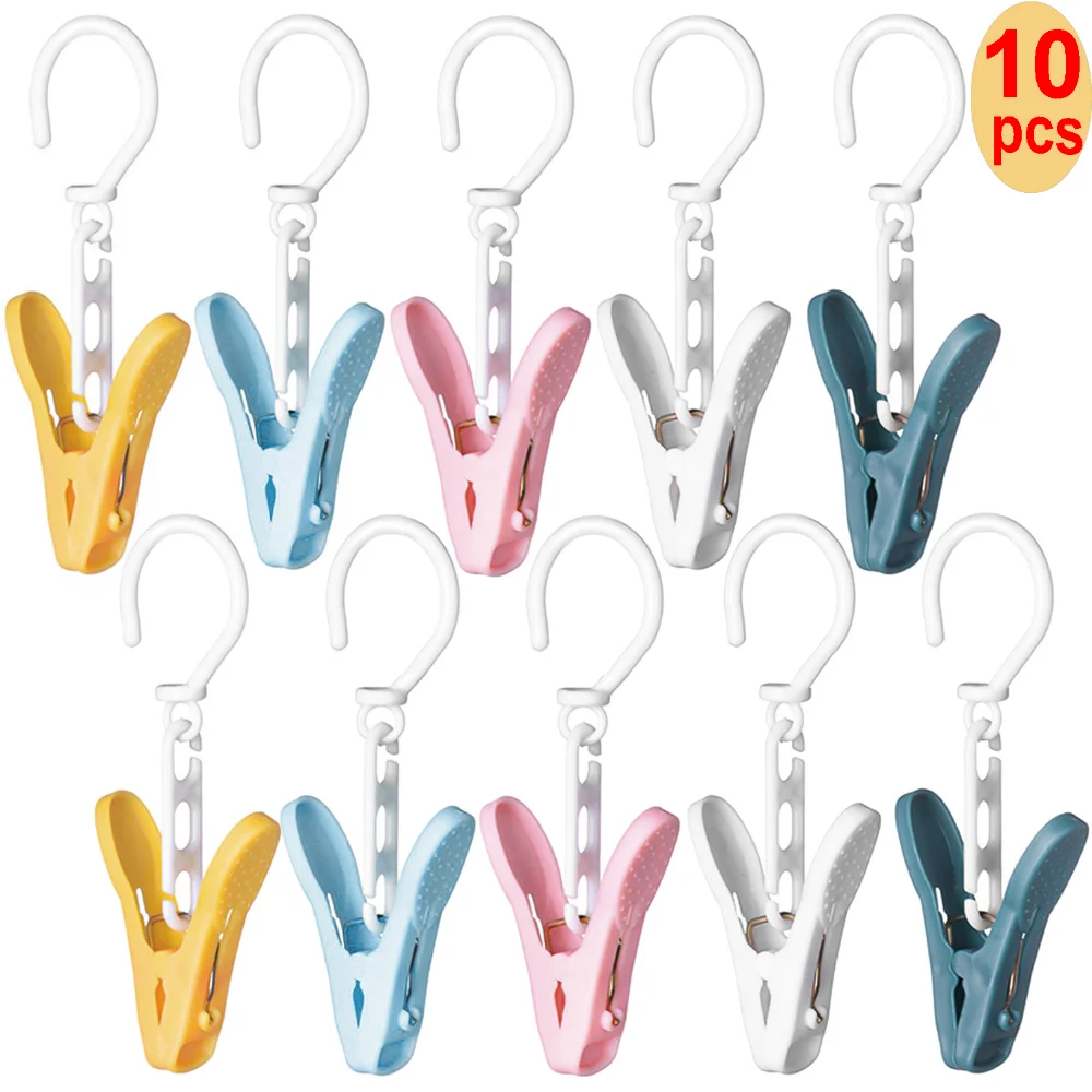 

Rotatable Clothes Pegs Windproof Anti-slip Drying Clip Travel Towels Hanger Laundry Clip Hanging Hooks Socks Clips Holder Peg