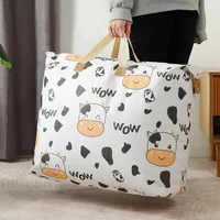 Wardrobe Clothes  Dirty Clothes Basket Moisture-Proof Storage Bag Cute Cow  Fabric Cartoon Quilt Sportswear Home Organization 2