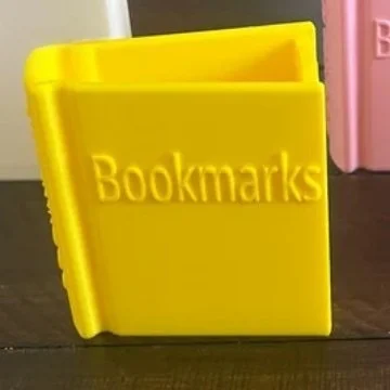 Charming 3D Printed Book-Shaped Bookmark Holder - Thoughtful Gift