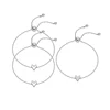 Ensemble de bracelets solitaires en forme de cœur pour femmes, mère et fille, en acier inoxydable plaqué or 14K, cadeaux de bijoux d'amitié, 1 à 3 pièces