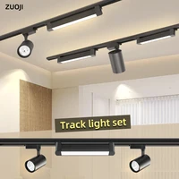 Set Led Track Light Ceiling Lamp AC165-264V 10W 20W 30W 40W Floodlight COB Rails Spot Track lighting Fixture for Home Decoration 1