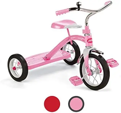 

Classic Pink 10" Tricycle, Toddler Trike, Tricycle for Toddlers Age 2-5, Toddler Bike, Large