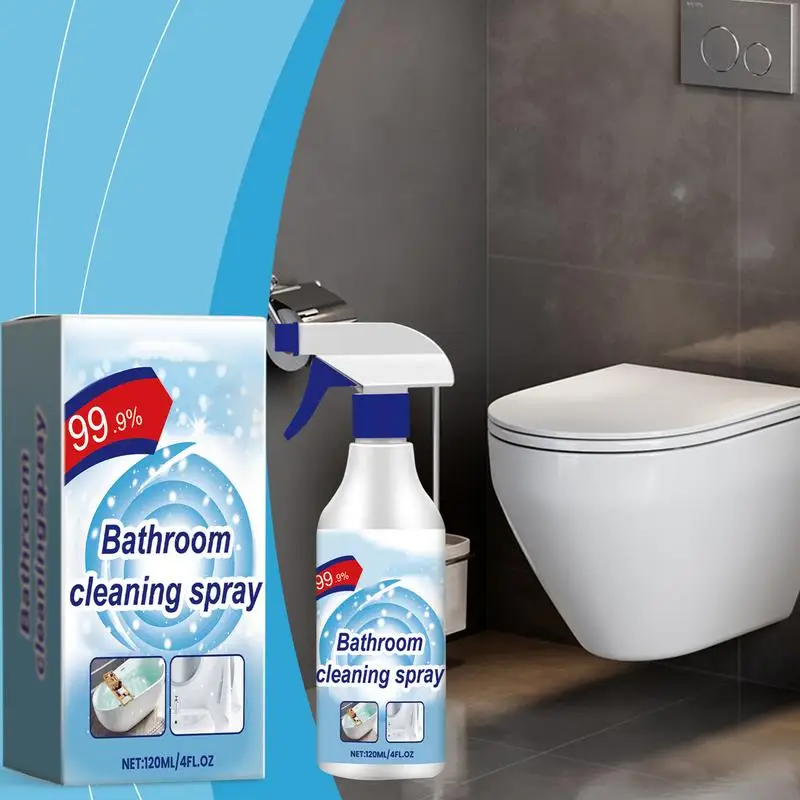 Bathroom Cleaning Spray 120ml Multifunctional Fast Action Spray Cleaner Bathroom Stain Remover Powerful Cleaning Tool For Home