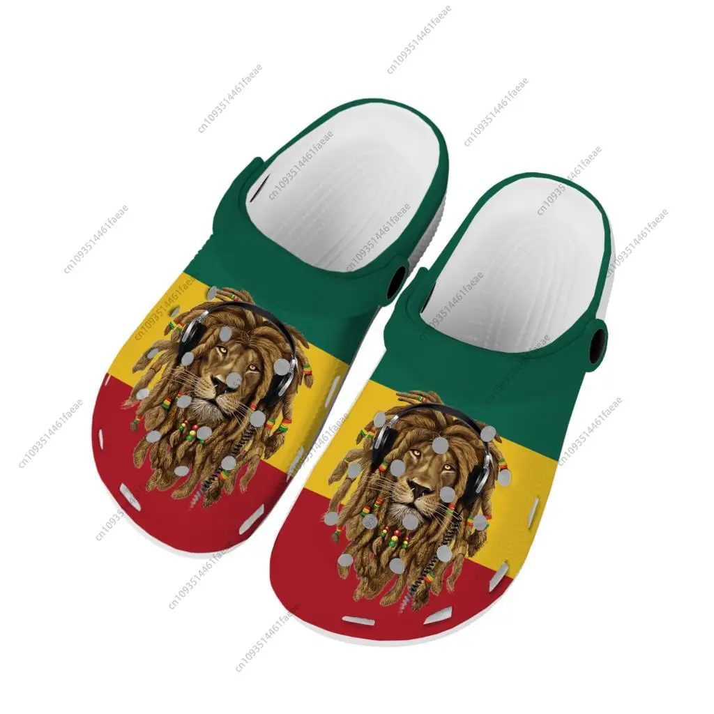 Reggae Rastafarian Rasta Rastafari Lion Of Judah Home Clogs Custom Water Shoes Mens Womens Teenager Shoe Garden Beach Slippers 3