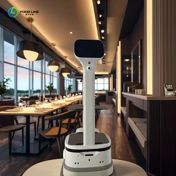 Robot Autonomo per Consegna Cibo a Ristoranti, Pallet Multi-Livello Stabili, Carico Massimo 15kg, Durata di Standby 6-8 Ore