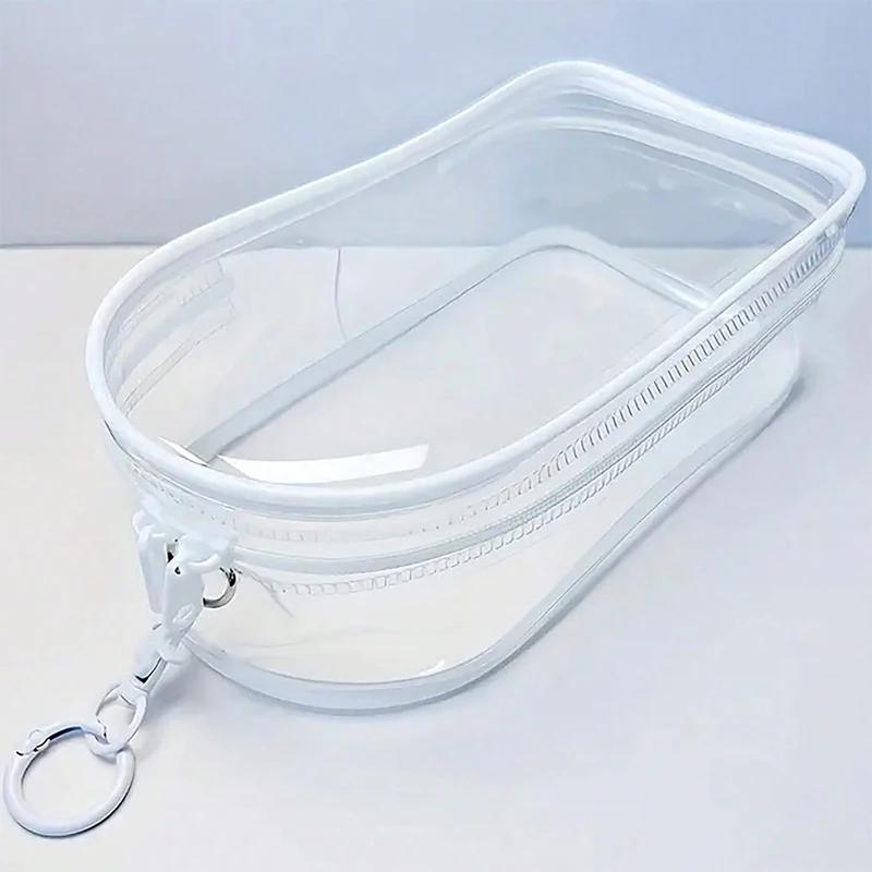 透明プロテクター収納ケースオーガナイザーボックスぬいぐるみおもちゃ屋外バッグキーホルダー付き人形アクセサリー