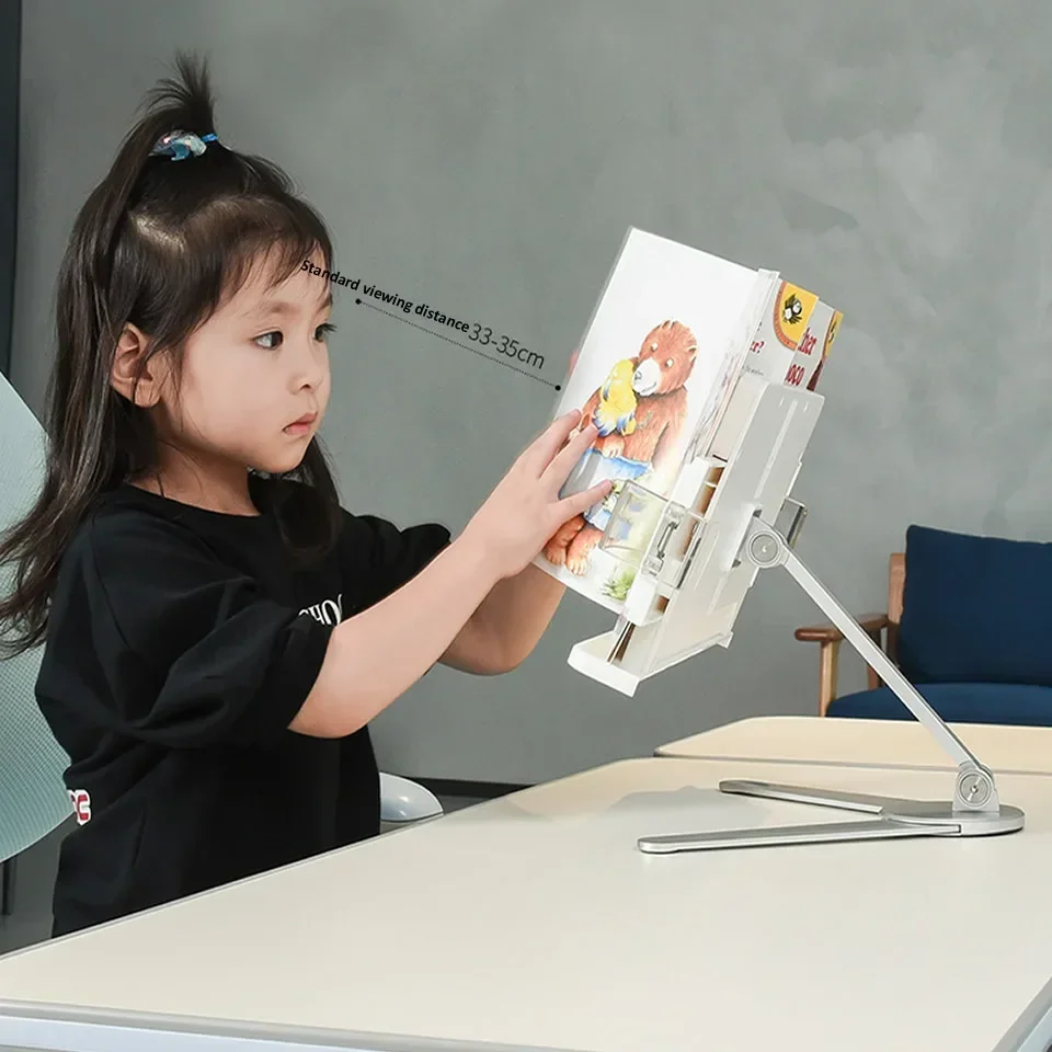 높이 조절 가능한 책꽂이 스탠드, 알루미늄 회전 독서, 높이 조절 가능, 멀티 거치대
