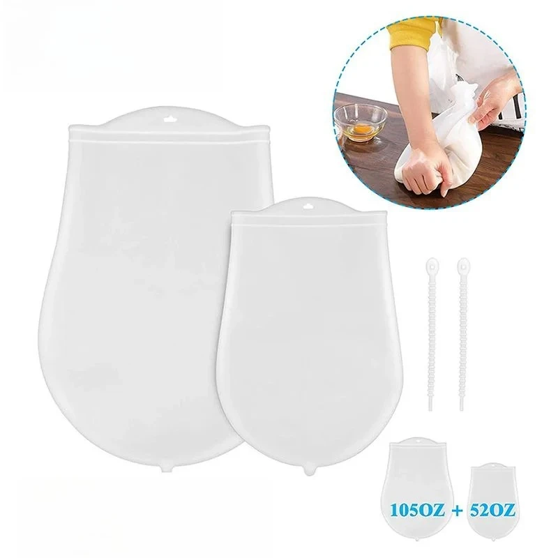 Silicone Kneading Dough Bag Kitchen Flour Mixer Bread Pastry Pizza Bakeware