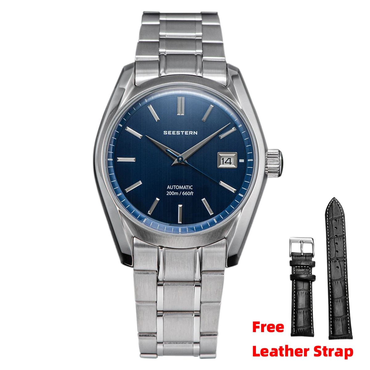 

Top Brand SEESTERN Watch Diver Men Automatic Mechanical NH35 Movement Waterproof Wristwatches Stainless Steel Dome Sapphire Gift