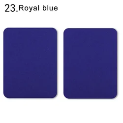 Set of 4 Multi-Colored Iron-On Fabric Patches for Clothing Repair and Decoration (23 royal blue 4Pcs)