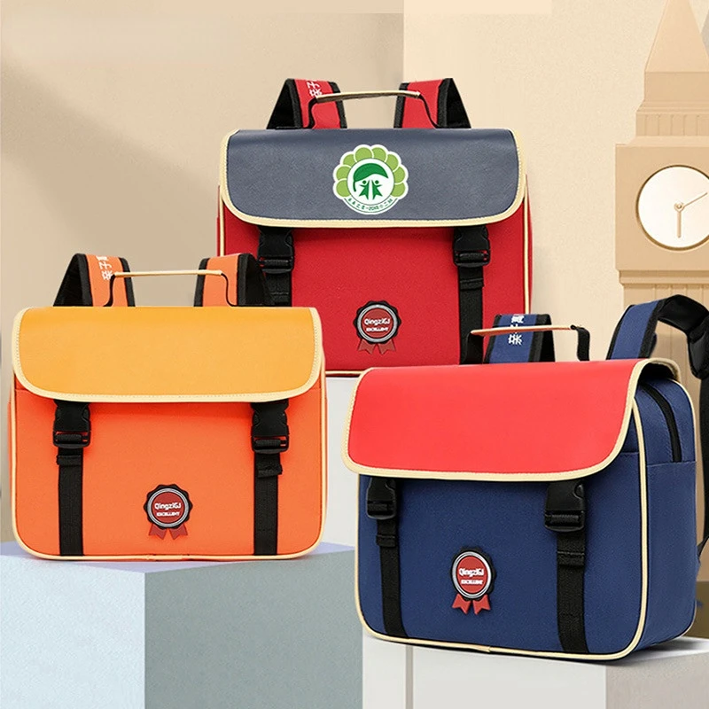 New Children Student Horizontal Backpacks Simple Large Capacity School Bags for Girls Boys In Kindergarten Mochila Drop Shipping