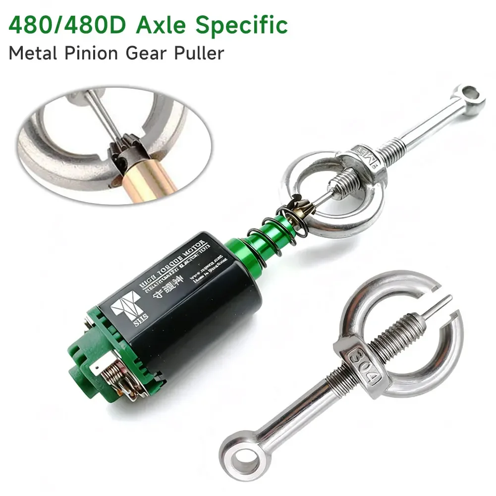 1Pc 304 Stainless Steel Gear Extractor M10 Stud Motor Rama Multi-Function Disassembly Tool for 480/480D Motor Gear Extractor