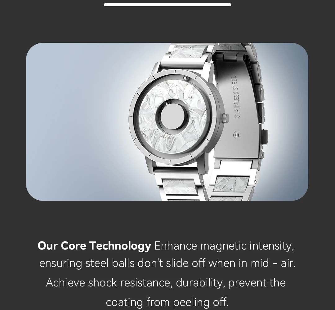 EUTOUR 2025 Spring Arrival Red White Concept Jewelry Watch Resin Material Grace Lady Girl Elegant E059 Magnet Watch Bracelet
