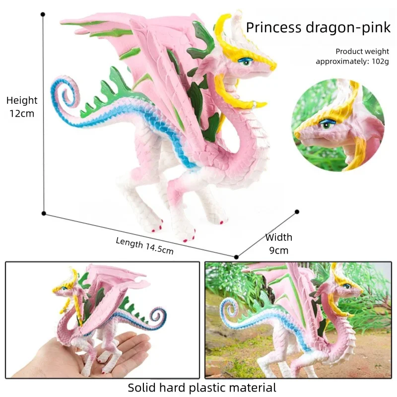 Oenux Mythical Creatures Ice & Sea Dragon Action Figures - Realistic Collectible Toys