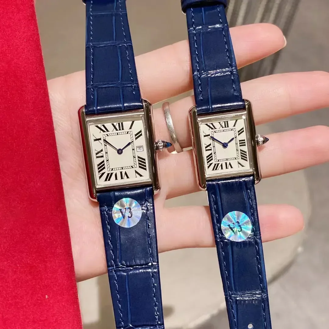 High Quality Womens Watch Top Luxury Brand Designer Waterproof Quartz Elegant Leather Tank Style Aaa Watch Sapphire Glass