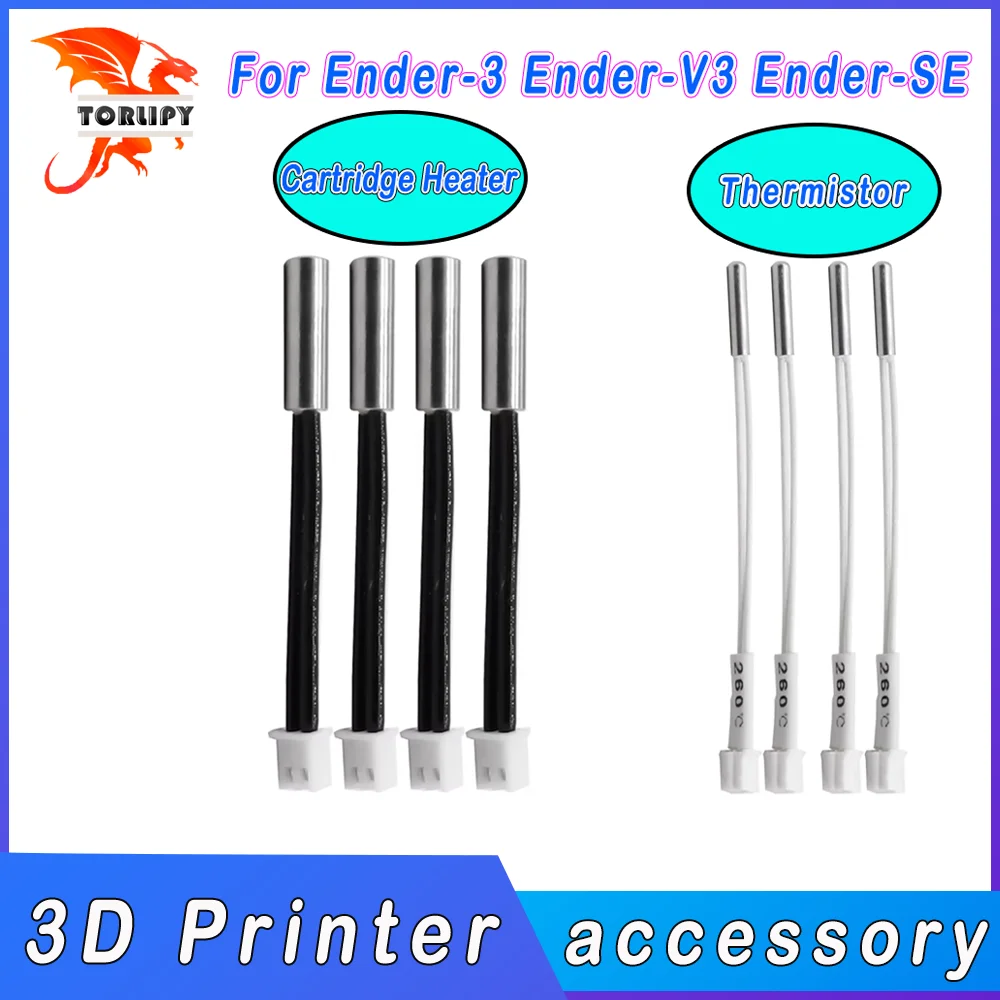 Für Creality Ender 3 V3 SE Heizung Patrone Element Heizstab Rohr Hohe Temperatur Sensor Thermistor NTC 100 K 3950B