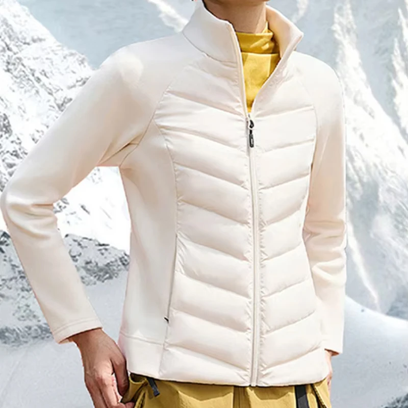 MXLLINA Autumn Winter Horse Riding Down Jackets Women Warm Thickened Velvet Equestrian Coat Zipper Long Sleeves Sport Tops 2