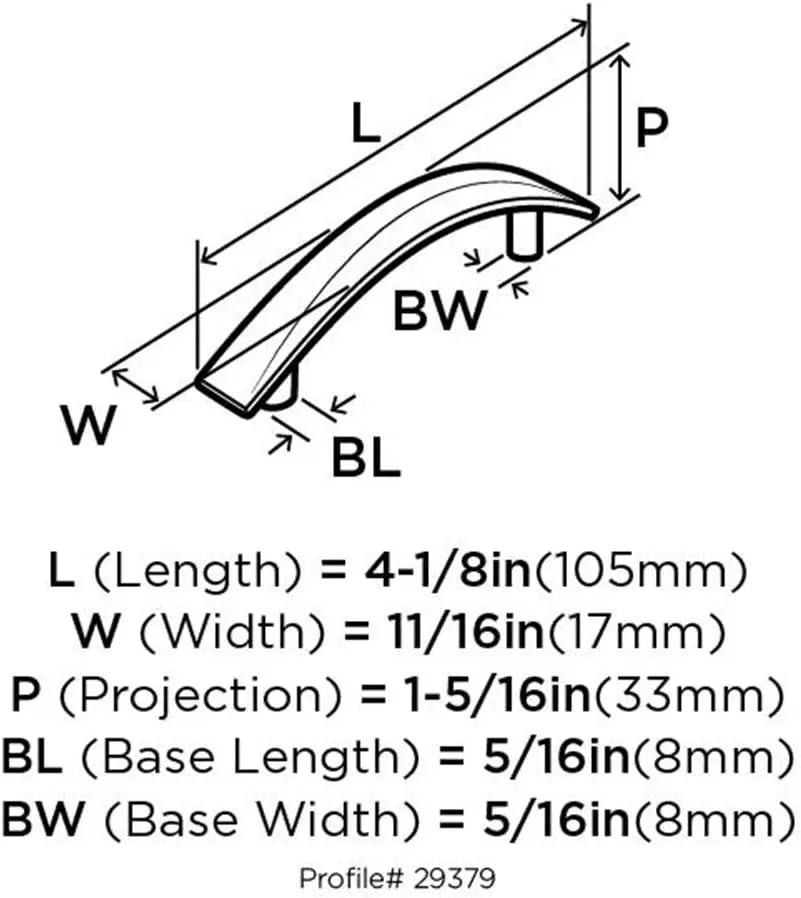 3 inch (76 mm) Center to Center | Extensity 1 Pack Drawer Pull Drawer Handle Cabinet