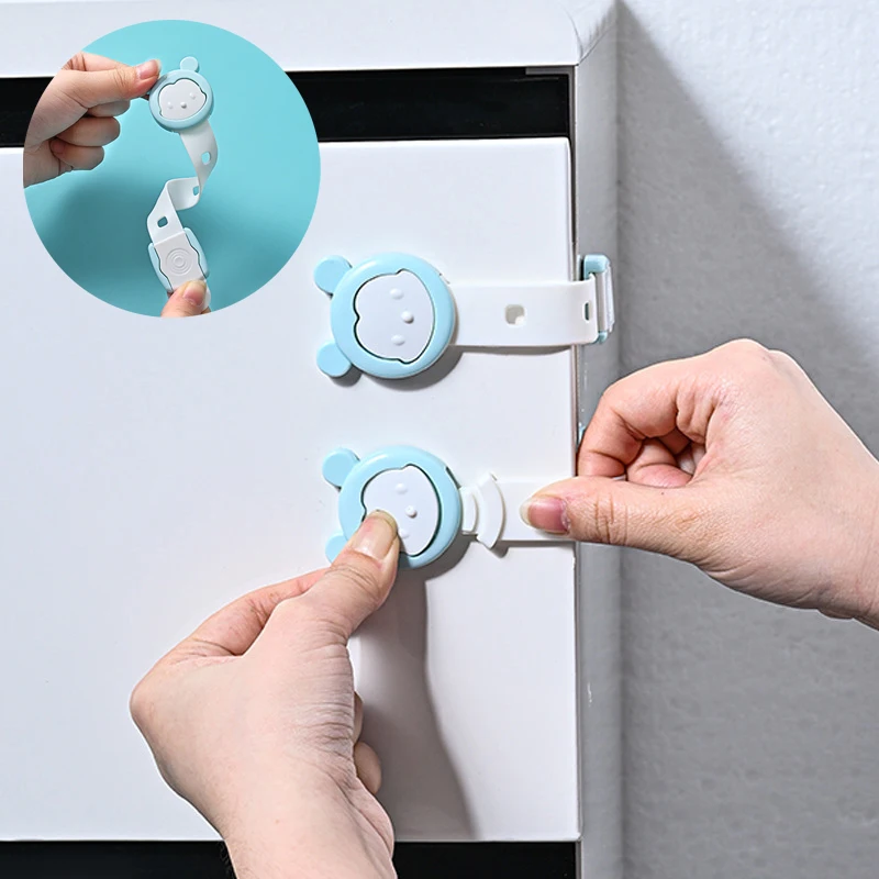 Color Child Safety Cabinet Lock Baby Proof Security Protector Drawer Door Cabinet Lock ABS Protection Kids Safety Door Lock