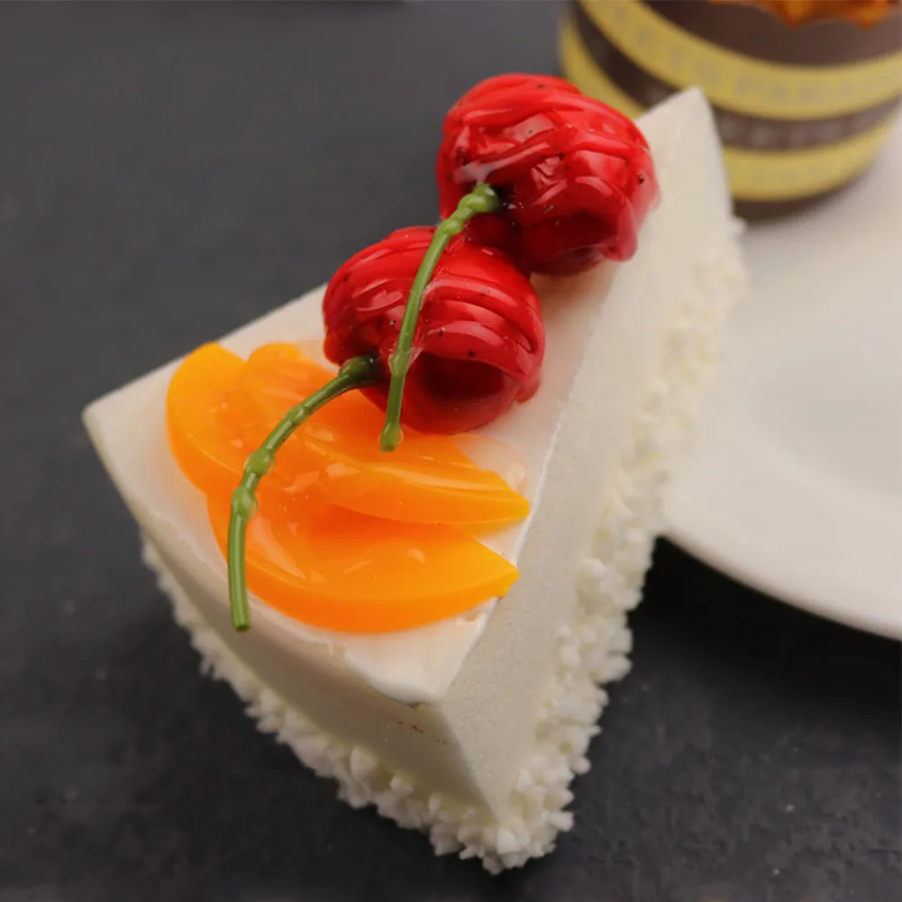 Description Picture 5 of itemArtificial Fruit Cakes Dessert Fake Food Bread Simulation Cake Model Decoration Photography Props Display Ornament Kids Toys