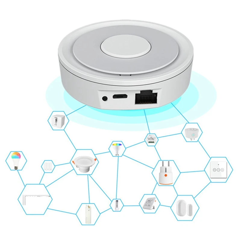 A68P-Tuya Zigbee Wired Gateway Hub Smart Control Center With LAN Interface APP Remote Control Zigbee Sub-Devices