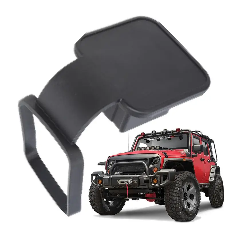 Trailer Hitch Tube Cover 2-Inch Rubber Towing Hitch Covers Universal Plug Tube Cap Protector Automobile Exterior Accessories trailer hitch tube cover