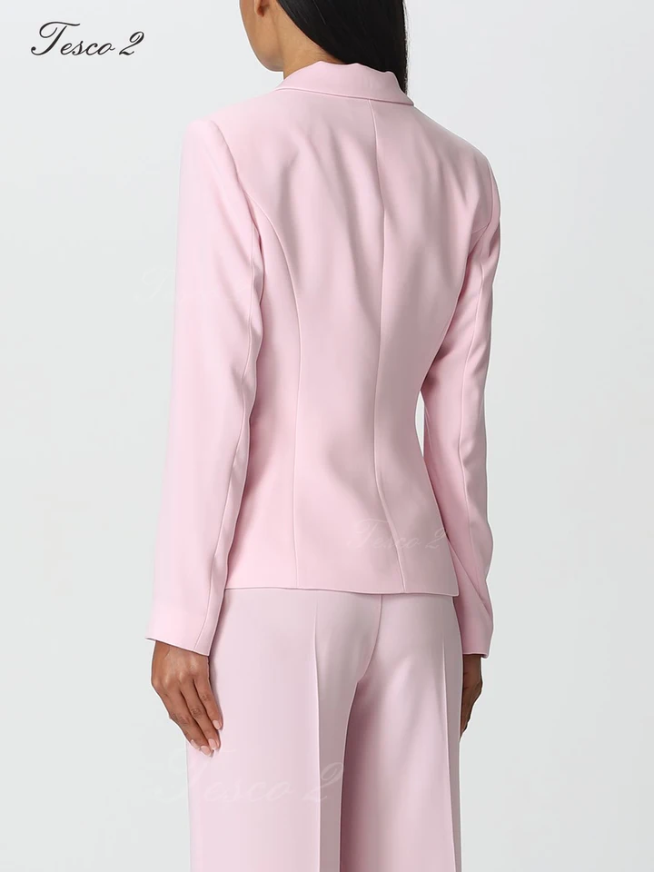 Tesco New Suit For Women Side Slit Long Leg Wide Leg Pants Women