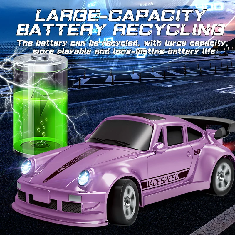 1/64 RC Auto a Quattro Ruote motrici Telecomando Desktop Stunt Car Proporzioni complete Mini Racing Drift Car Giocattolo Modello Ragazzo Regalo - Image 3