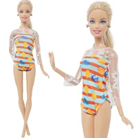 Mode poupée maillot de bain robe de Bikini tenue d'été hauts pantalons maillots de bain plage accessoires de bain vêtements pour 1/6 poupée fille jouets 4