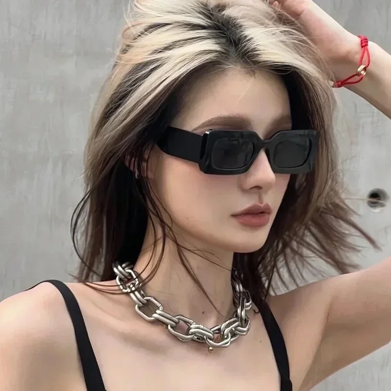 Classic Rectangle Sunglasses Men Women UV400