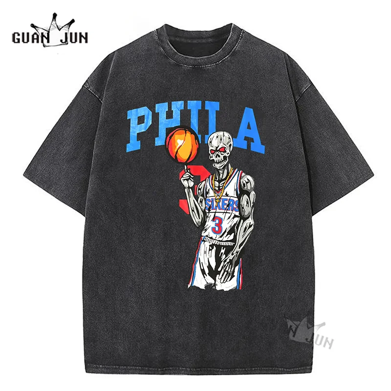 

Basketball Graphic T-Shirt Men's Punk Hip Hop T-Shirts for Men Gothic Vintage Rock Tee Shirt for Unisex Streetwear Tops Women