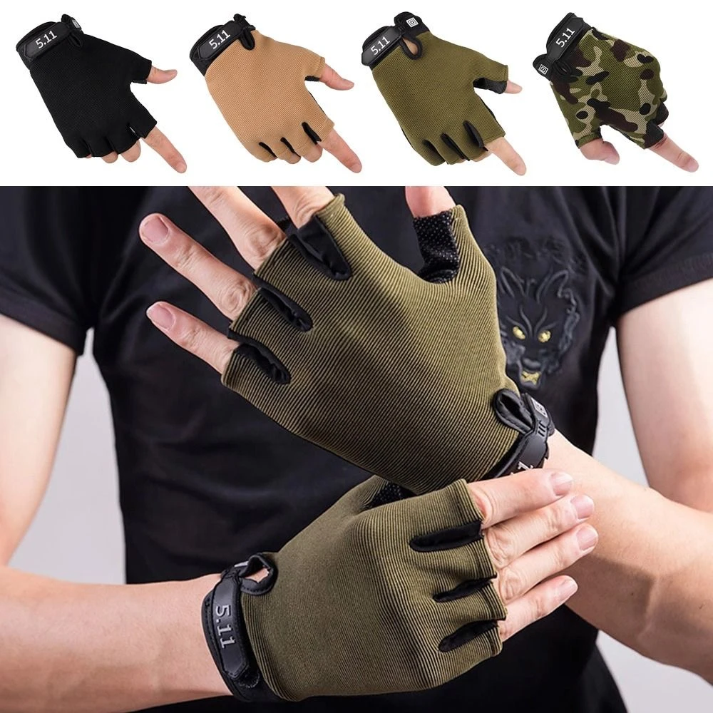 

1 Pair Cycling Gloves Half Finger Wear Resistant Breathable MTB Road Bicycle Gloves Men Women Sports Bike Equipment