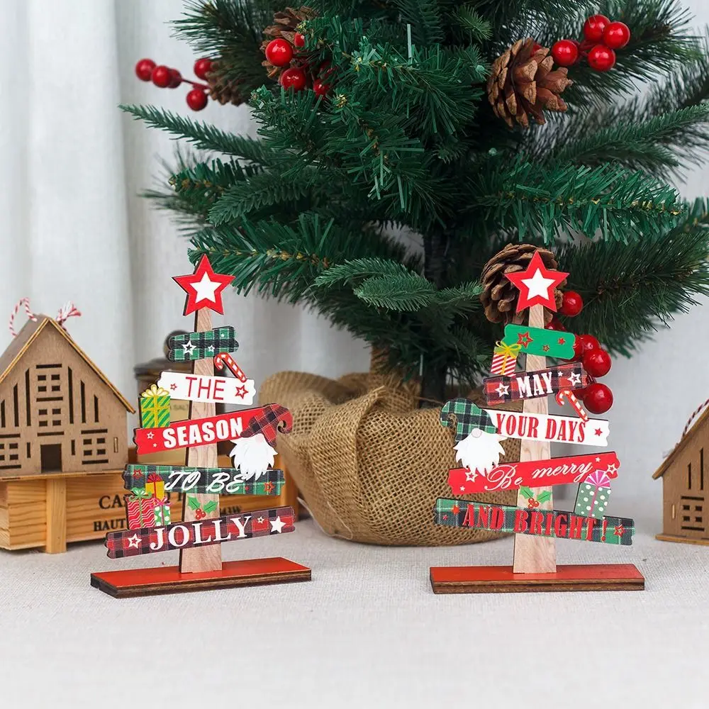 High-level Sense Wooden Desktop Ornaments New Year Christmas Tree Ornament  Creative Mini Santa Claus Pendants - AliExpress