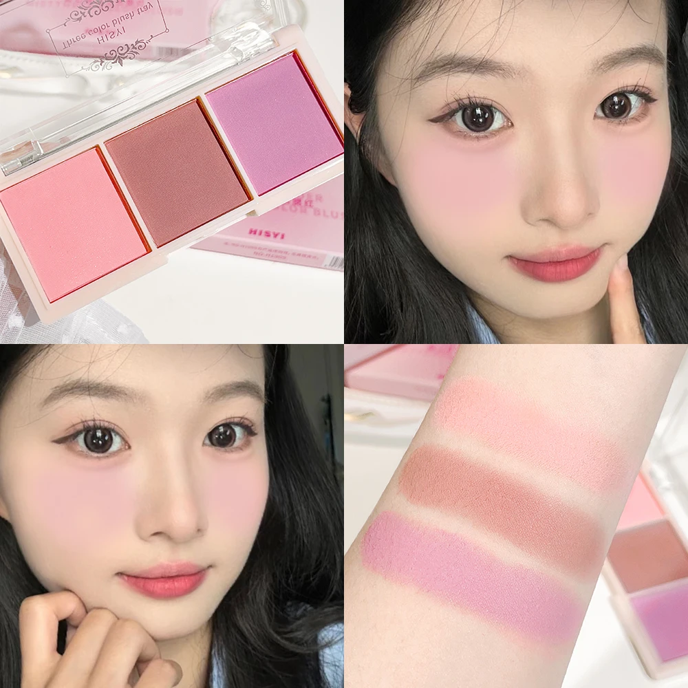 Blush Plate Three-color Matte Natural Makeup