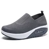 Women Sneakers Comfortable Outdoor Anti Slip Sports Shoes Soft Sole Mesh Breathable Solid Color Platform Vulcanized Ladies Shoes 1